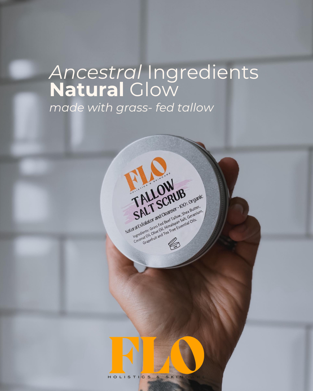Tallow Salt Scrub - Face and Body Exfoliator