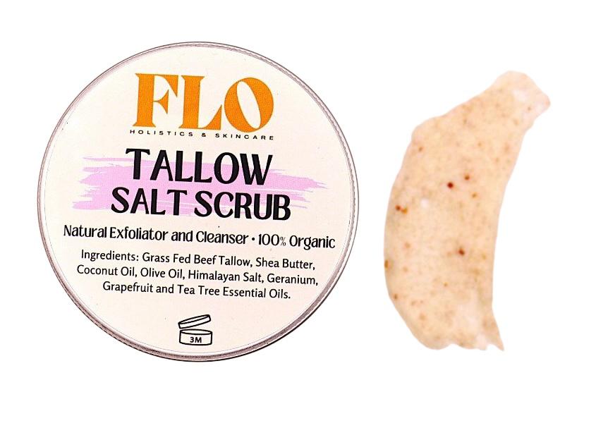 Tallow Salt Scrub - Face and Body Exfoliator