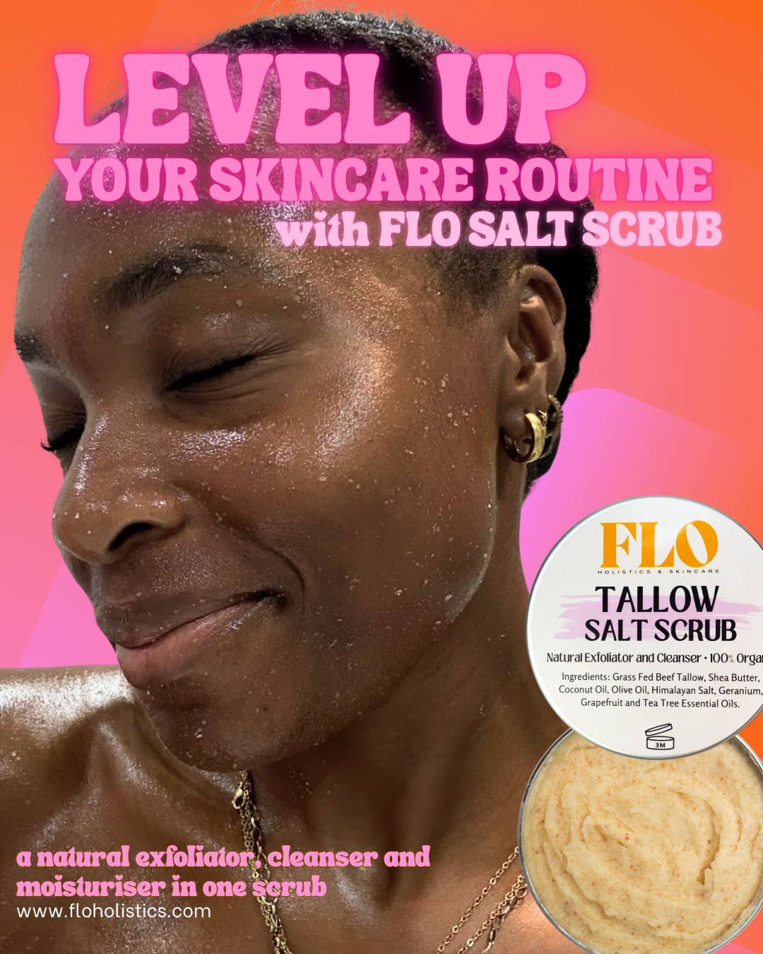 Tallow Salt Scrub - Face and Body Exfoliator