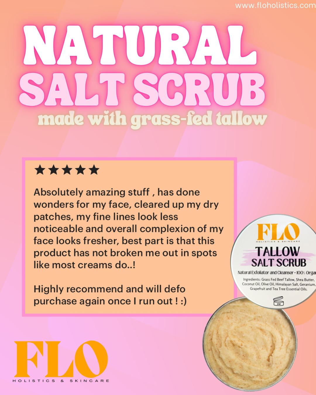 Tallow Salt Scrub - Face and Body Exfoliator