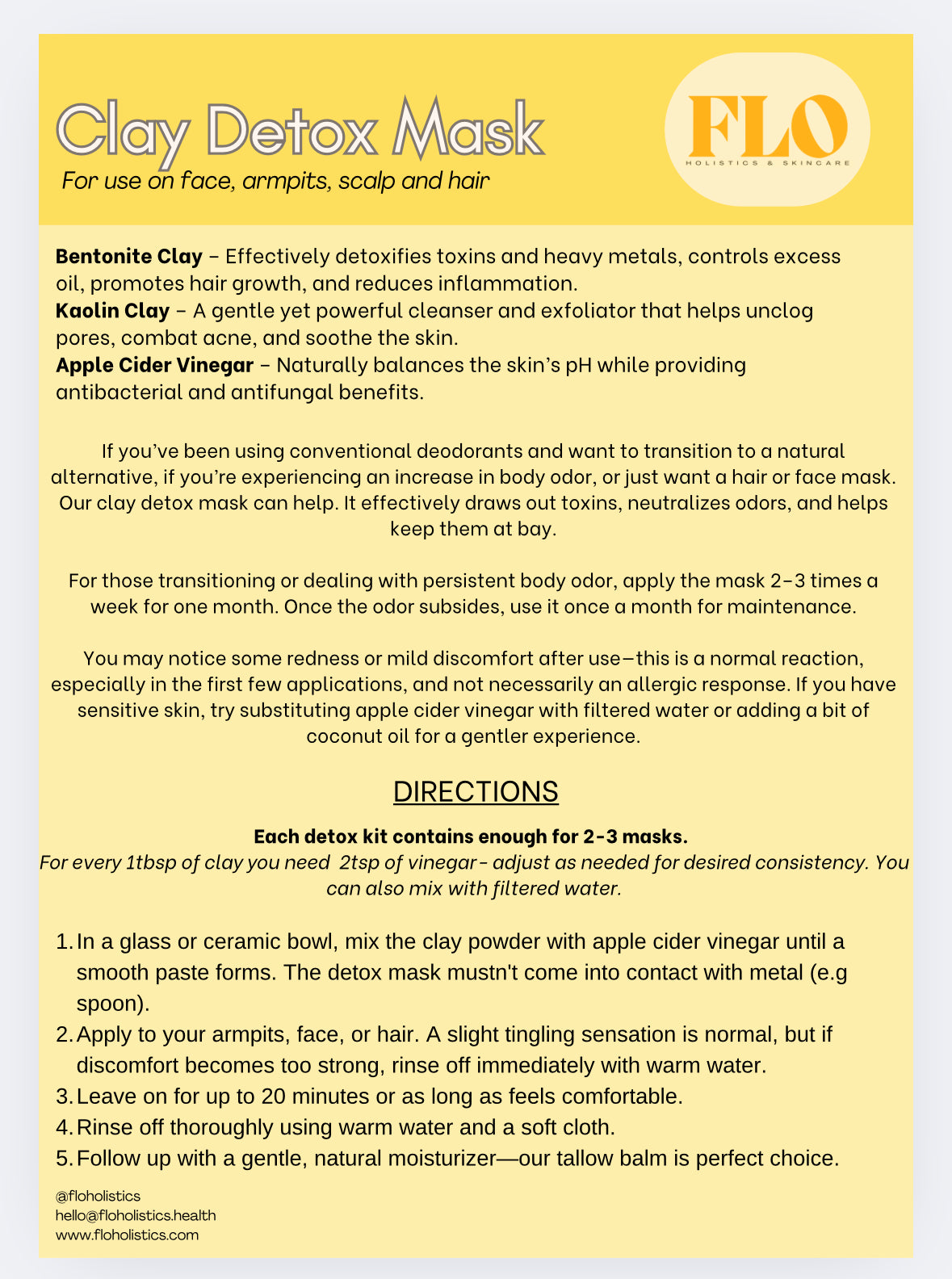 Detox Kit - Face and Body Mask